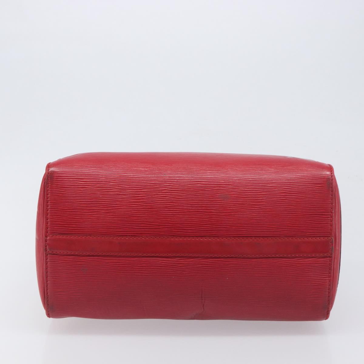 LOUIS VUITTON Epi Speedy 30 Hand Bag Castilian Red M43007 LV Auth 197473