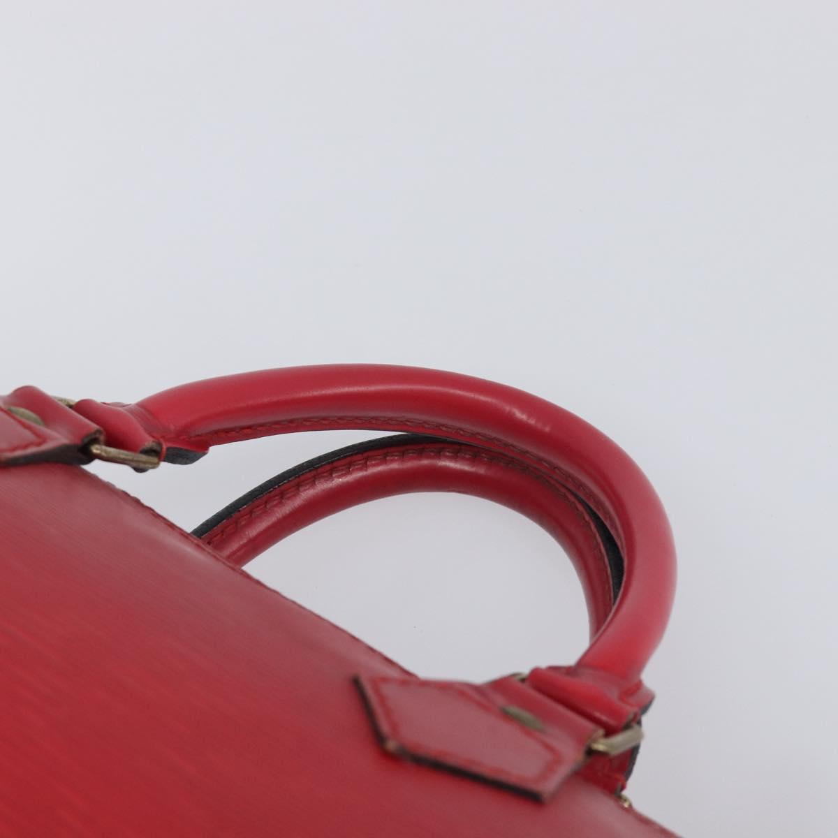 LOUIS VUITTON Epi Speedy 30 Hand Bag Castilian Red M43007 LV Auth 197473
