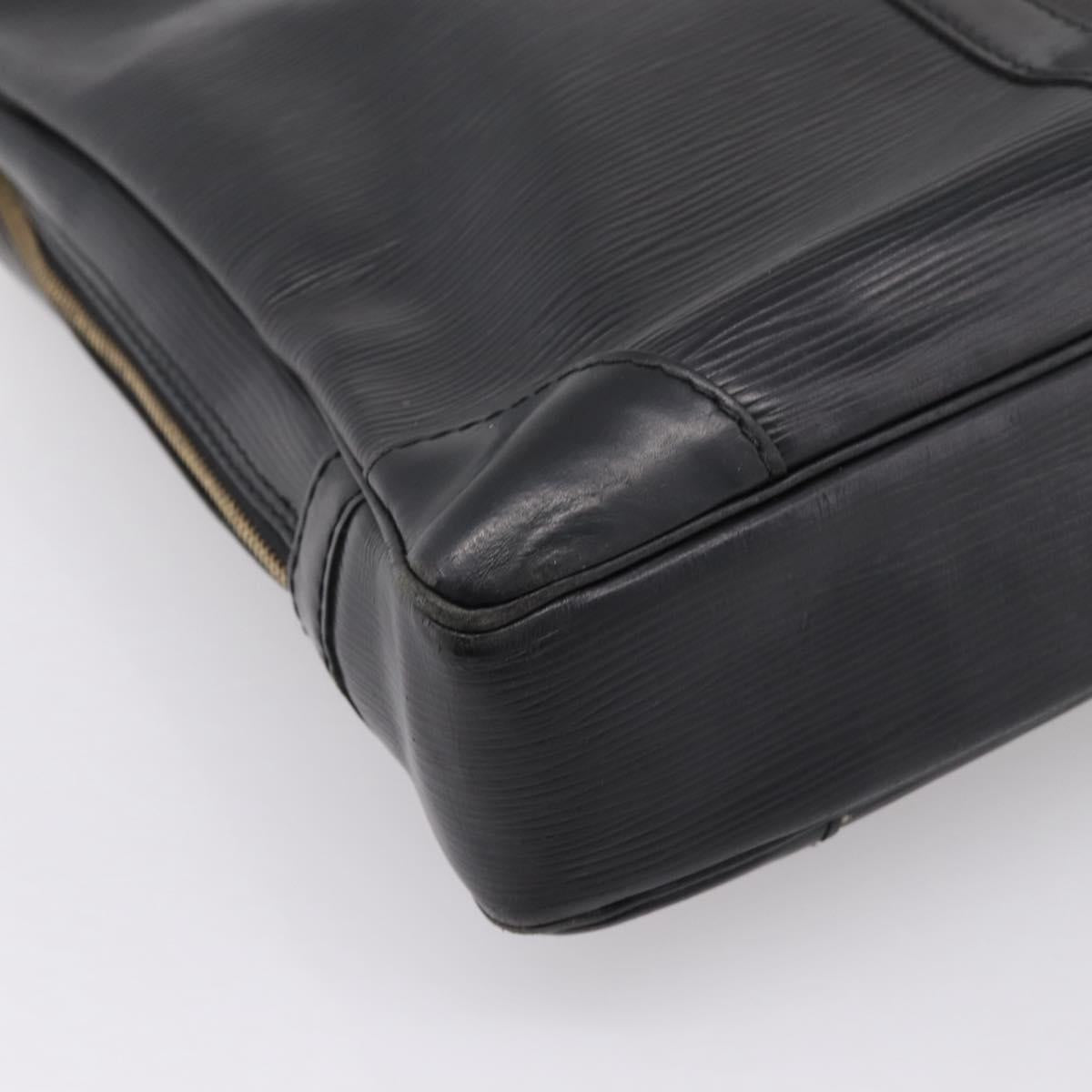 LOUIS VUITTON Epi Porte Documents Voyage Business Bag Black M40321 Auth 197474