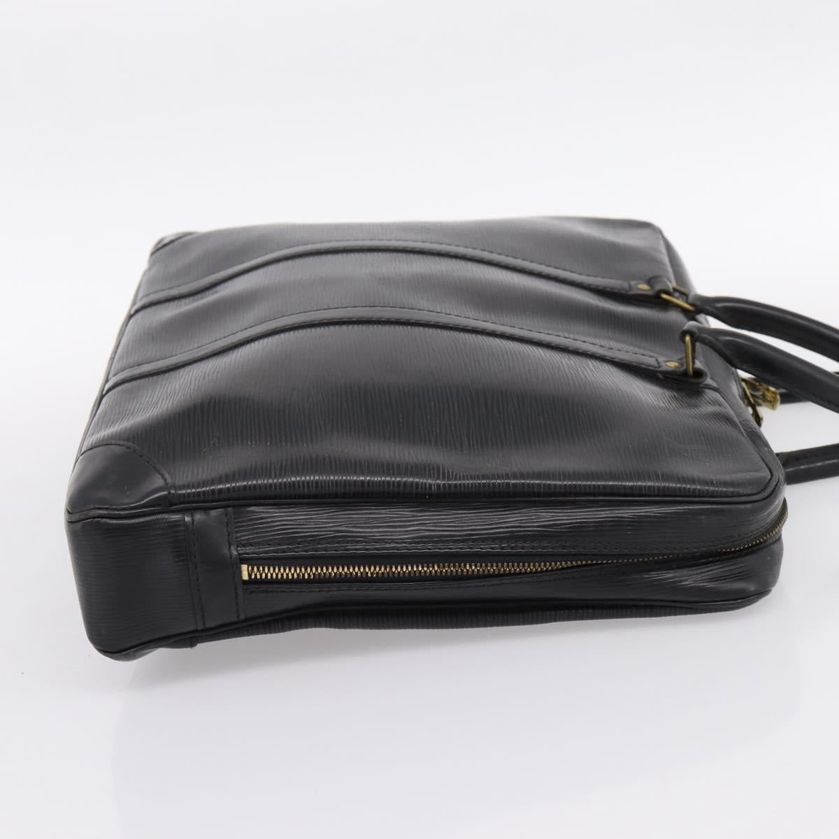 LOUIS VUITTON Epi Porte Documents Voyage Business Bag Black M40321 Auth 197474