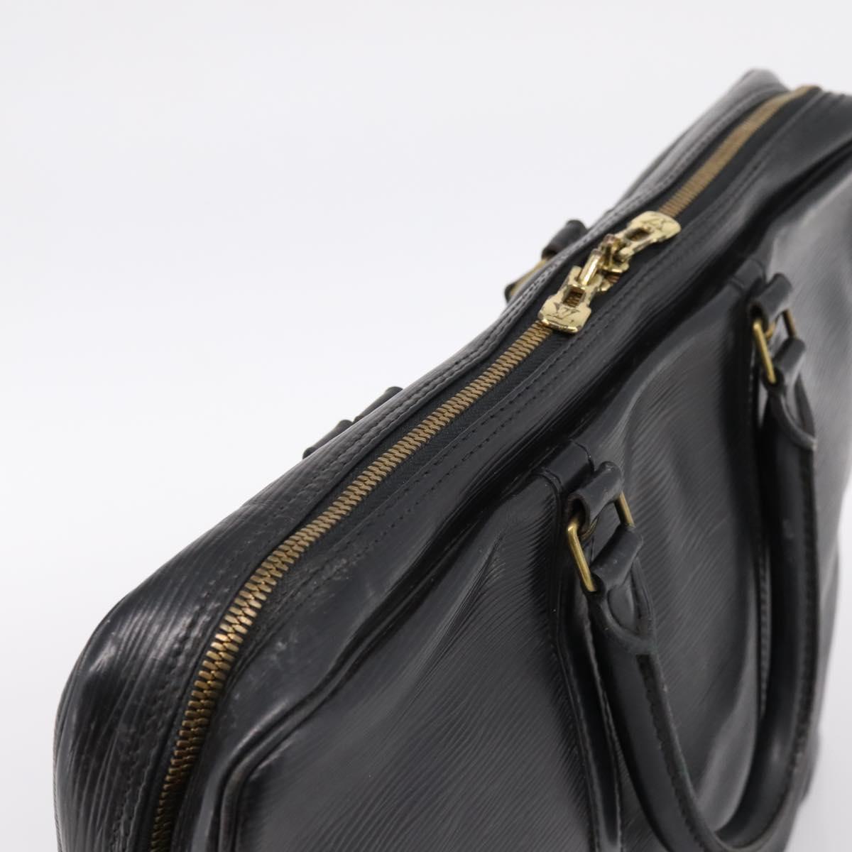 LOUIS VUITTON Epi Porte Documents Voyage Business Bag Black M40321 Auth 197474