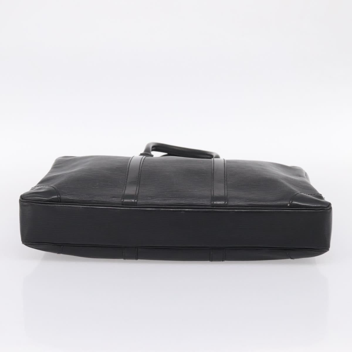 LOUIS VUITTON Epi Porte Documents Voyage Business Bag Black M40321 Auth 197474