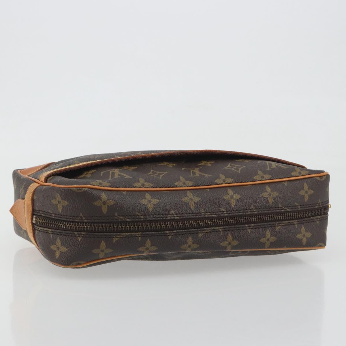 LOUIS VUITTON Monogram Compiegne 28 Clutch Bag M51845 LV Auth 197477