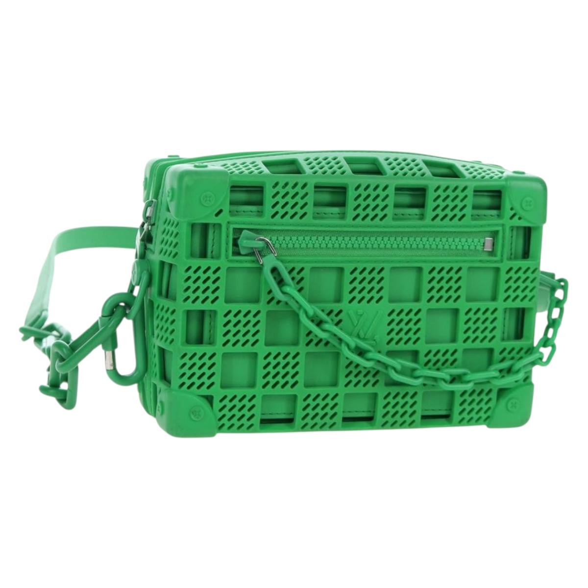 LOUIS VUITTON Mini Soft Trunk Shoulder Bag Rubber Green M23142 LV Auth 197479SAM