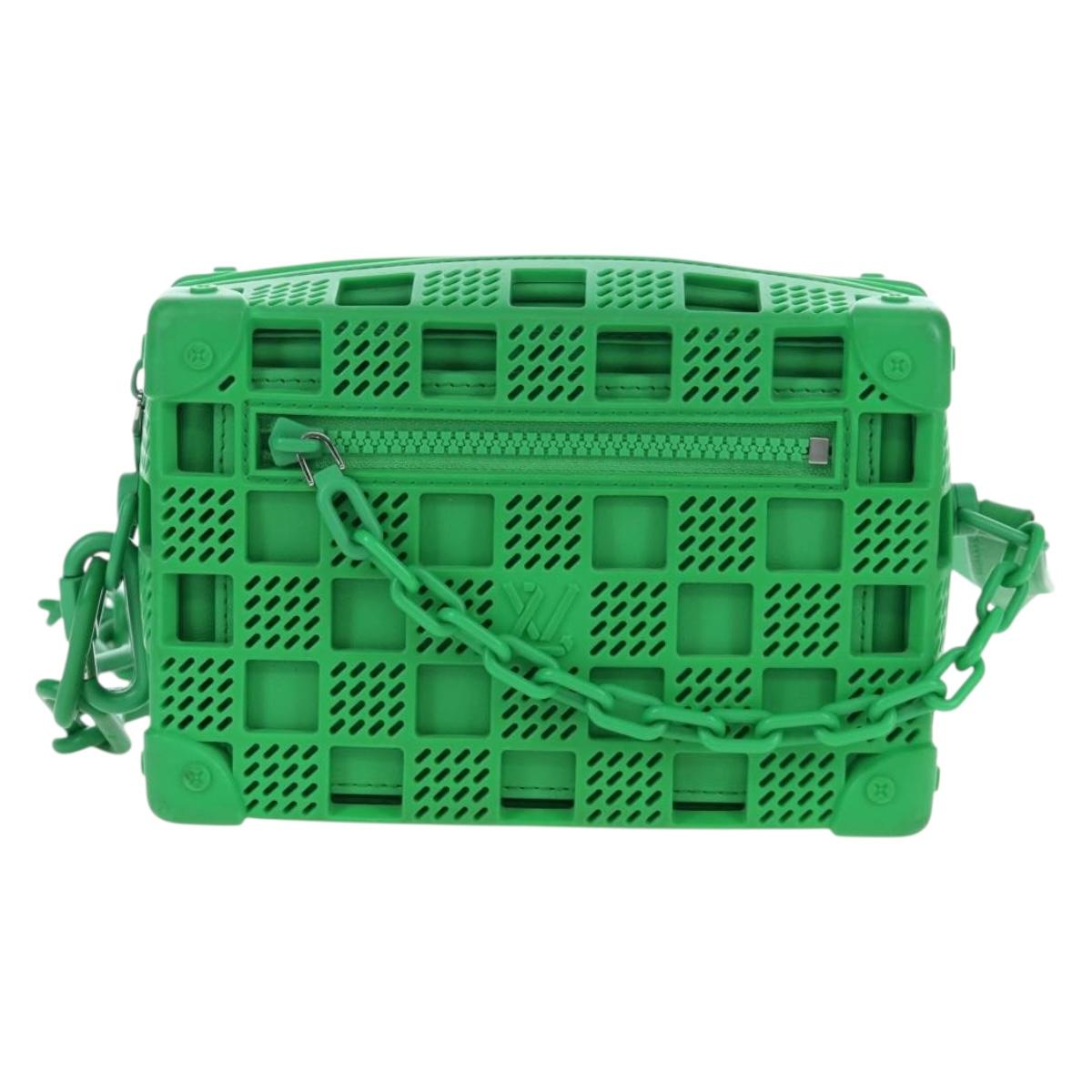 LOUIS VUITTON Mini Soft Trunk Shoulder Bag Rubber Green M23142 LV Auth 197479SAM