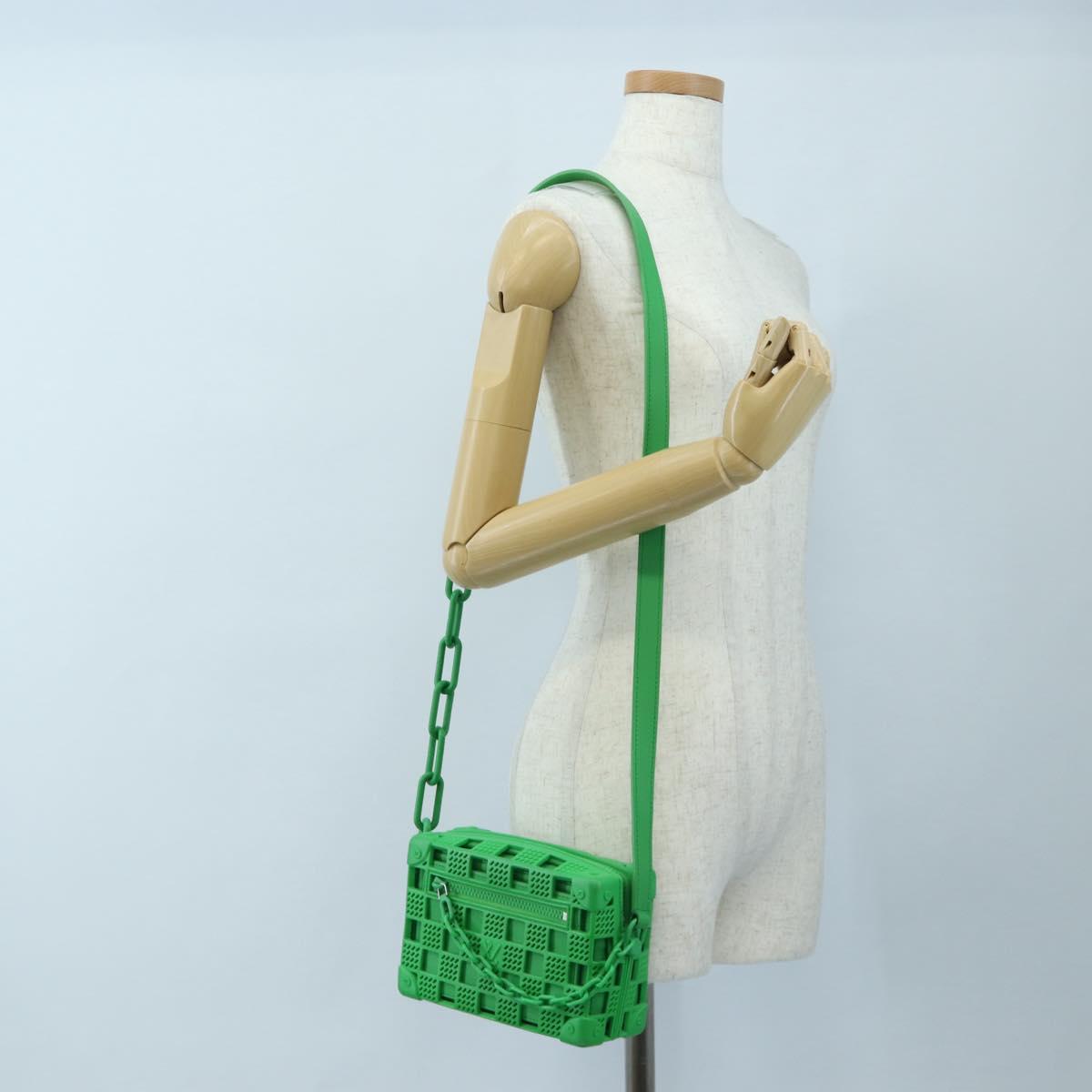 LOUIS VUITTON Mini Soft Trunk Shoulder Bag Rubber Green M23142 LV Auth 197479SAM