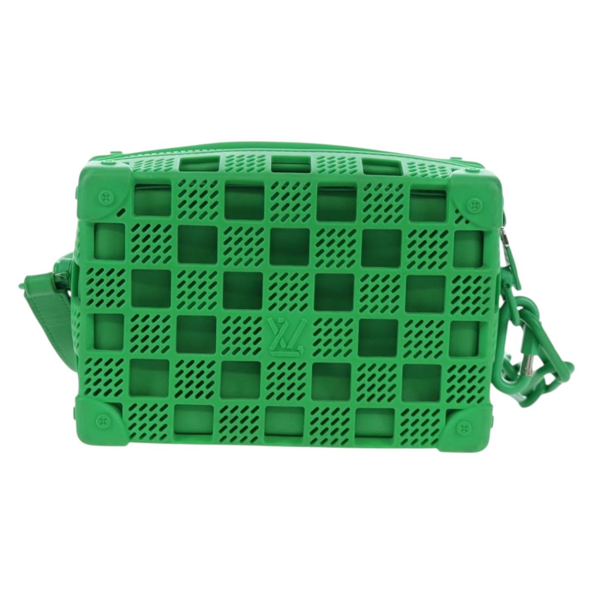 LOUIS VUITTON Mini Soft Trunk Shoulder Bag Rubber Green M23142 LV Auth 197479SAM