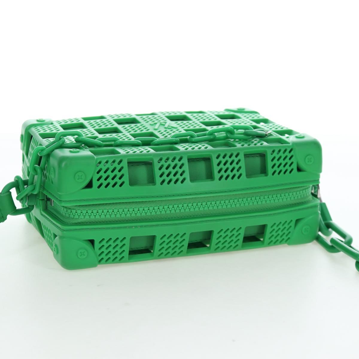 LOUIS VUITTON Mini Soft Trunk Shoulder Bag Rubber Green M23142 LV Auth 197479SAM