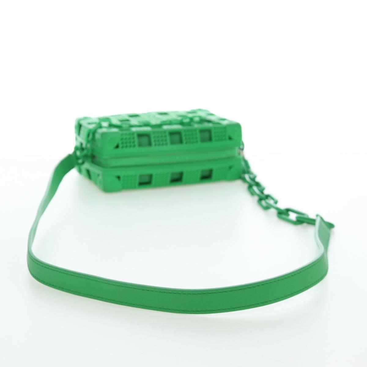 LOUIS VUITTON Mini Soft Trunk Shoulder Bag Rubber Green M23142 LV Auth 197479SAM