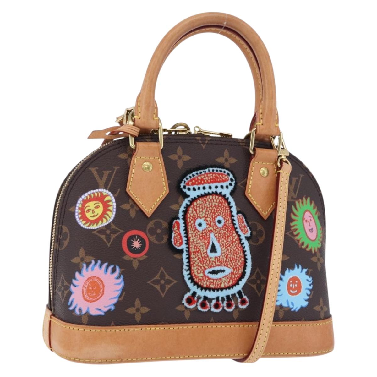 LOUIS VUITTON Monogram Yayoi Kusama Face Alma BB Bag 2way M46428 Auth 197481SAM