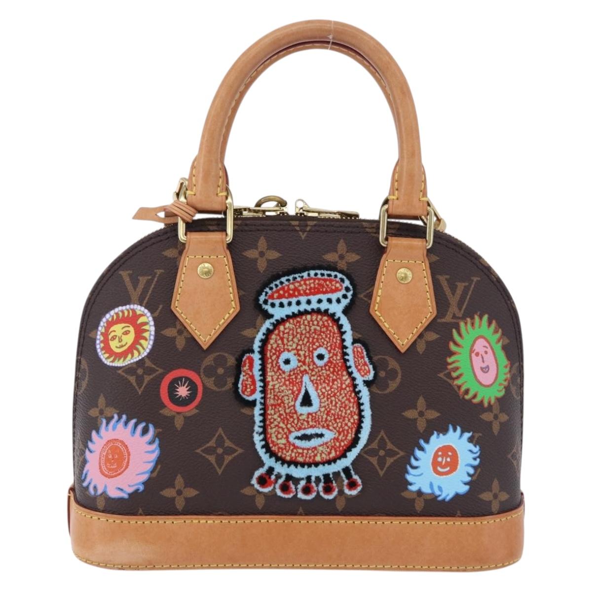 LOUIS VUITTON Monogram Yayoi Kusama Face Alma BB Bag 2way M46428 Auth 197481SAM