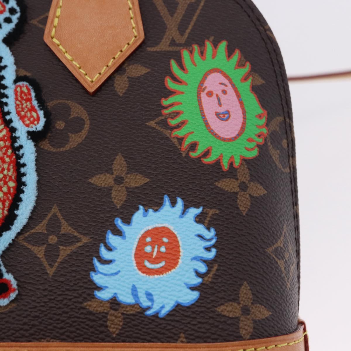 LOUIS VUITTON Monogram Yayoi Kusama Face Alma BB Bag 2way M46428 Auth 197481SAM