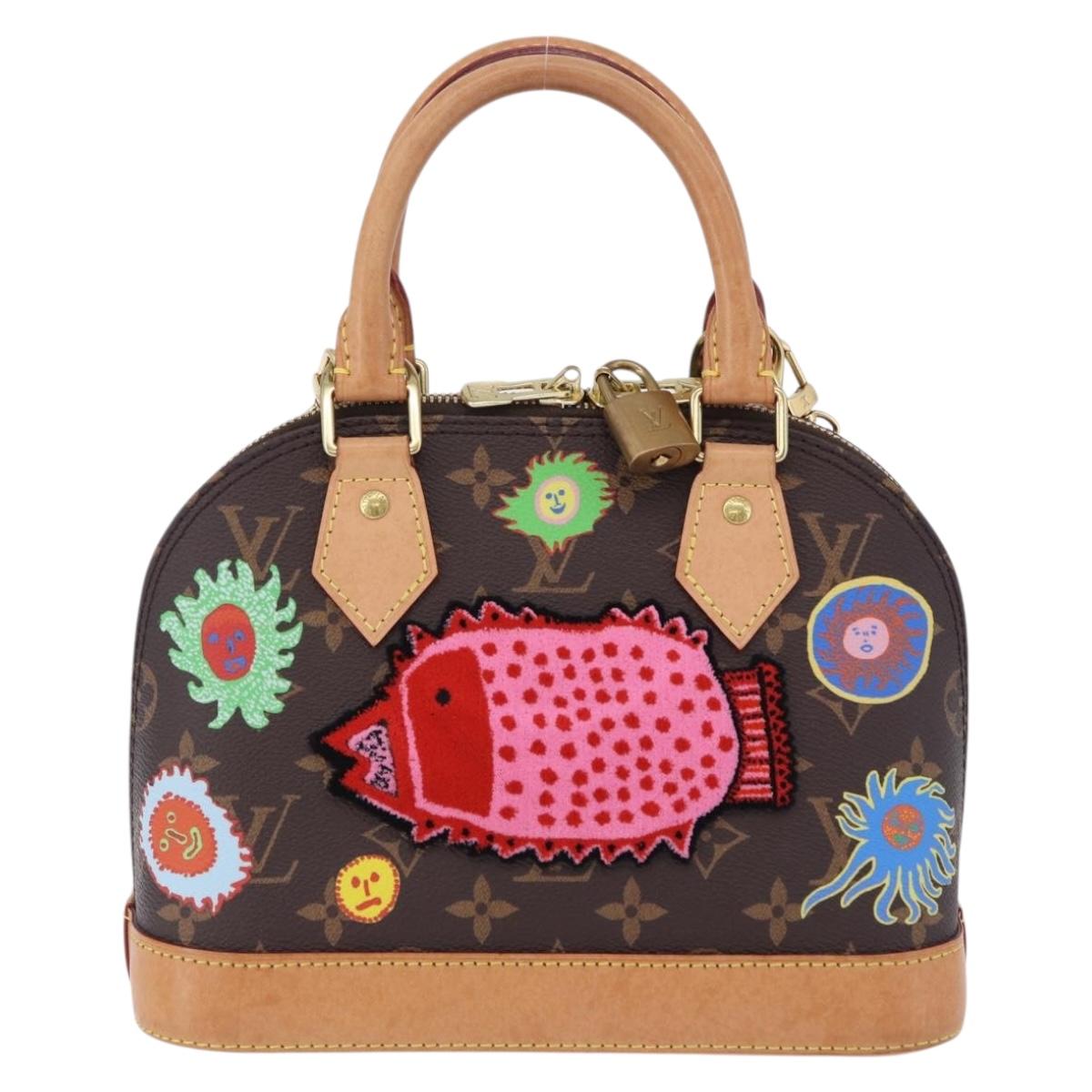 LOUIS VUITTON Monogram Yayoi Kusama Face Alma BB Bag 2way M46428 Auth 197481SAM