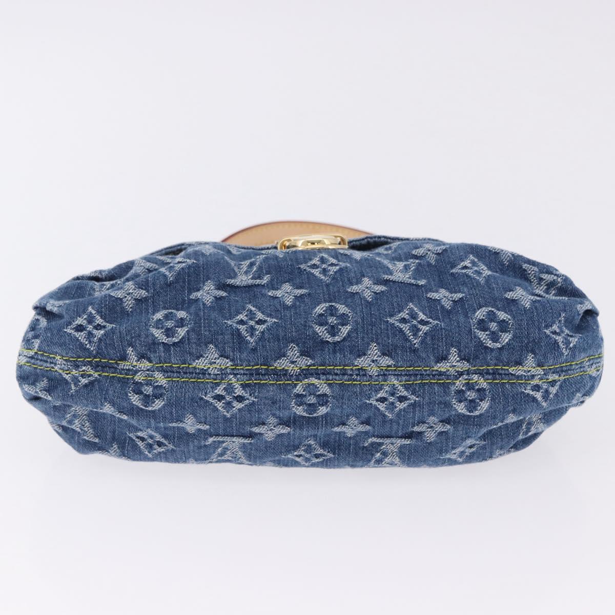 LOUIS VUITTON Monogram Denim Mini Preity Hand Bag Blue M95050 LV Auth 197489SAM