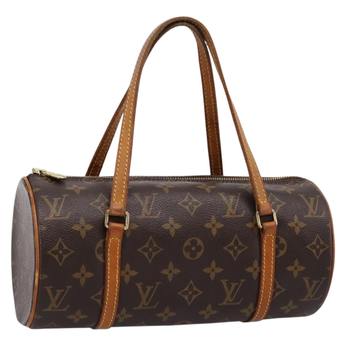 LOUIS VUITTON Monogram Papillon 28 Hand Bag LV Auth 197491A