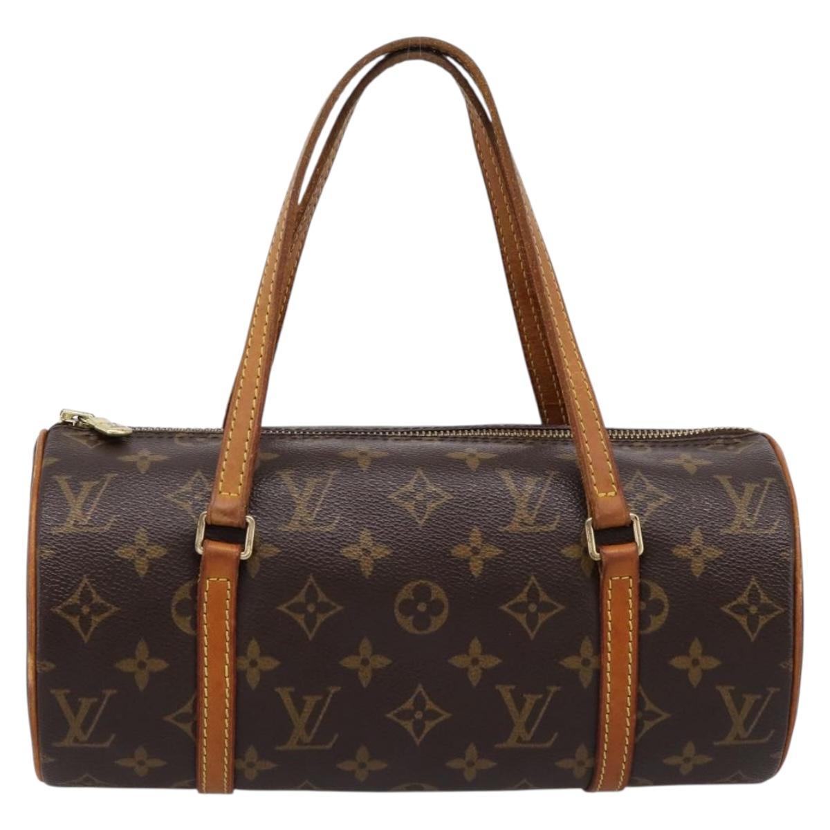 LOUIS VUITTON Monogram Papillon 28 Hand Bag LV Auth 197491A