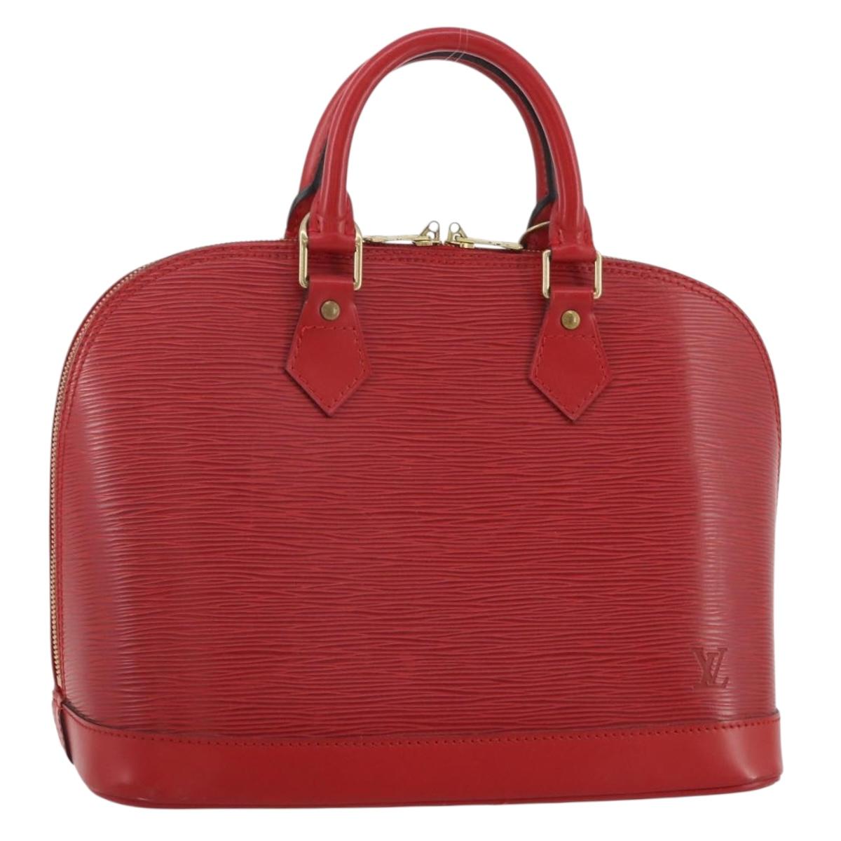 LOUIS VUITTON Epi Alma Hand Bag Castilian Red M52147 LV Auth 197494A