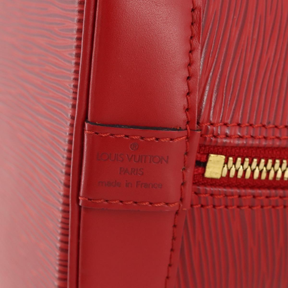 LOUIS VUITTON Epi Alma Hand Bag Castilian Red M52147 LV Auth 197494A