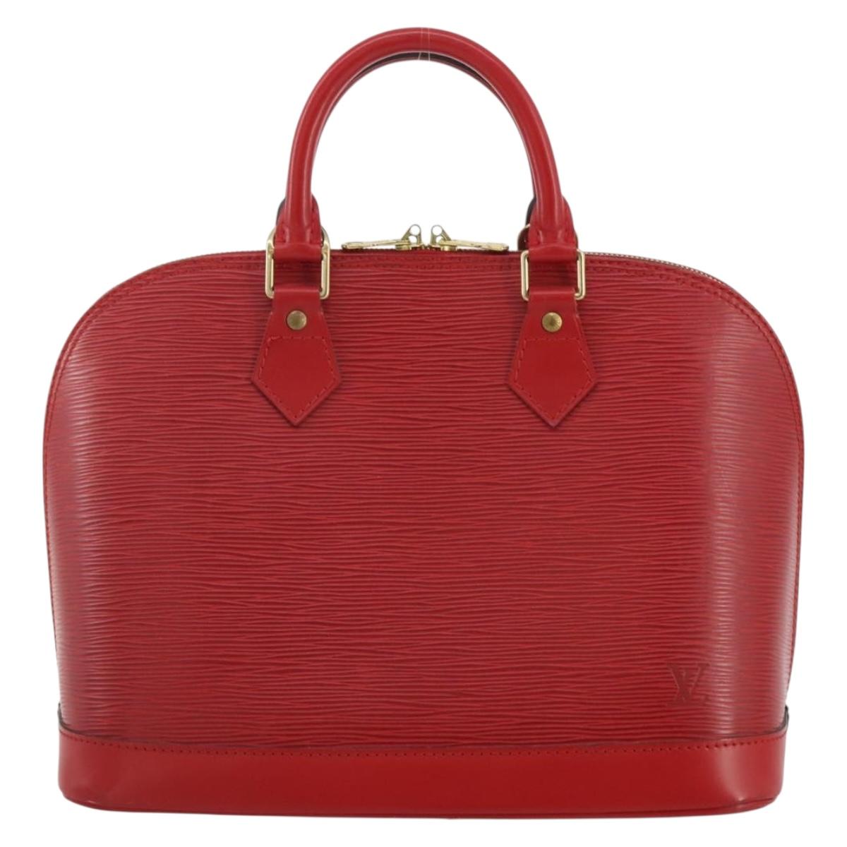 LOUIS VUITTON Epi Alma Hand Bag Castilian Red M52147 LV Auth 197494A