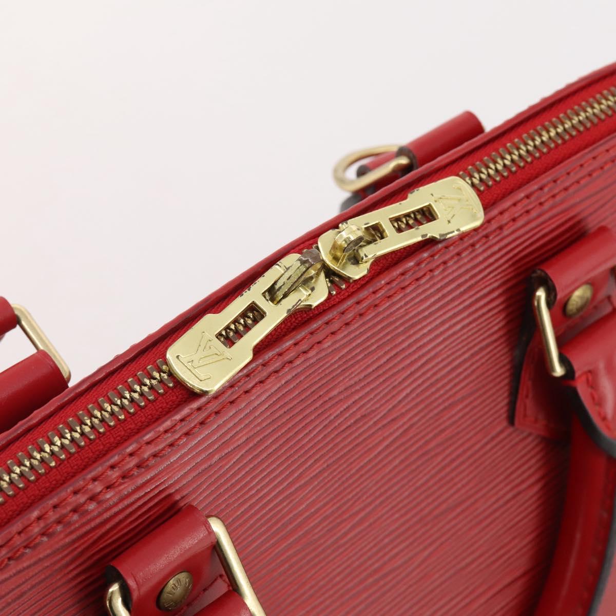 LOUIS VUITTON Epi Alma Hand Bag Castilian Red M52147 LV Auth 197494A