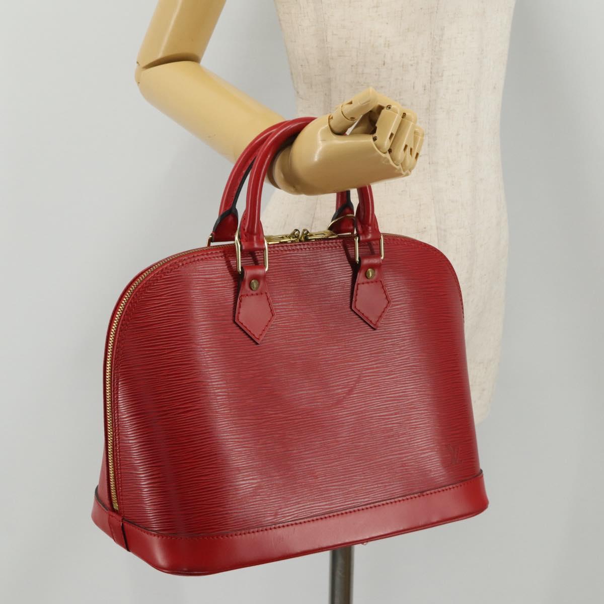 LOUIS VUITTON Epi Alma Hand Bag Castilian Red M52147 LV Auth 197494A