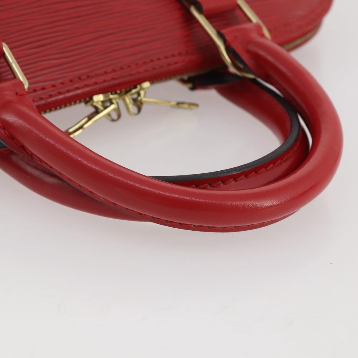 LOUIS VUITTON Epi Alma Hand Bag Castilian Red M52147 LV Auth 197494A