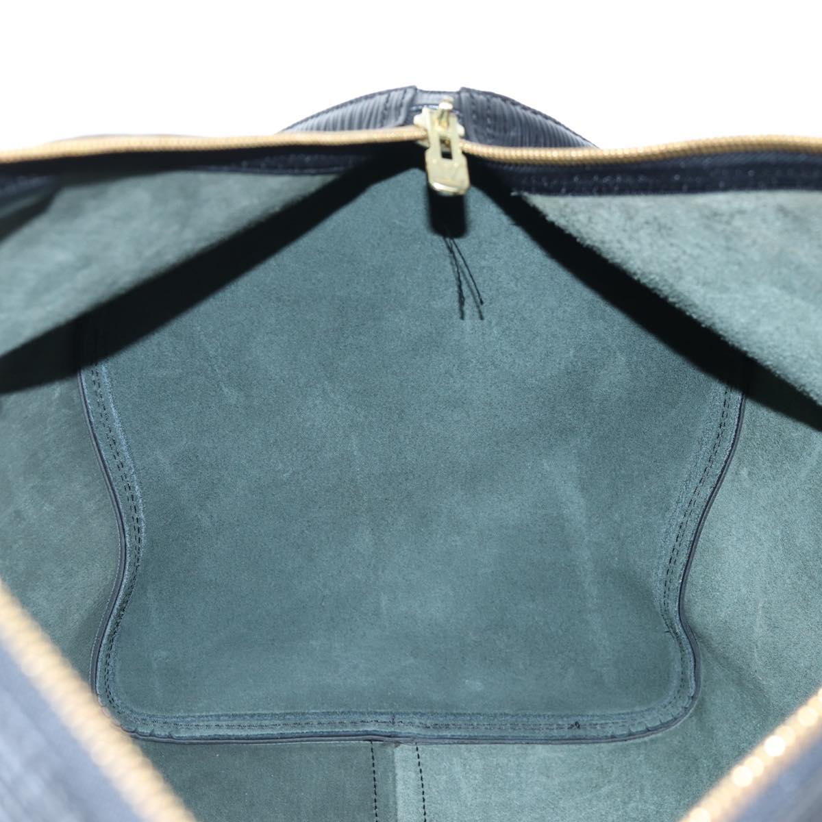 LOUIS VUITTON Epi Keepall 50 Boston Bag Black M42962 LV Auth 197495V