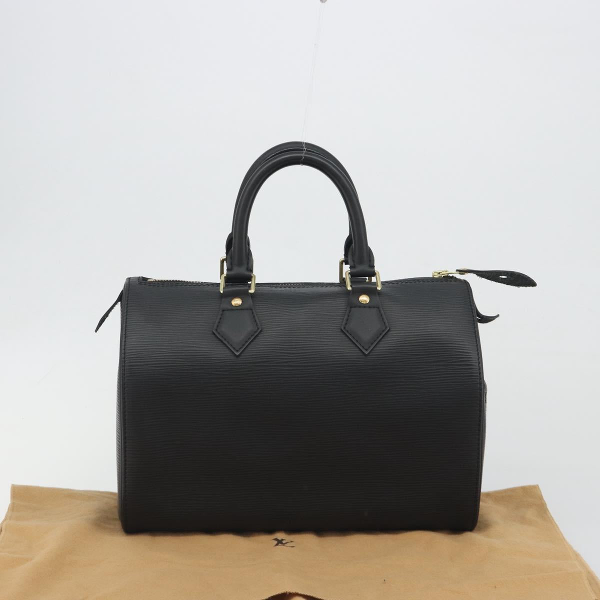 LOUIS VUITTON Epi Speedy 25 Hand Bag Black M59042 LV Auth 197496V