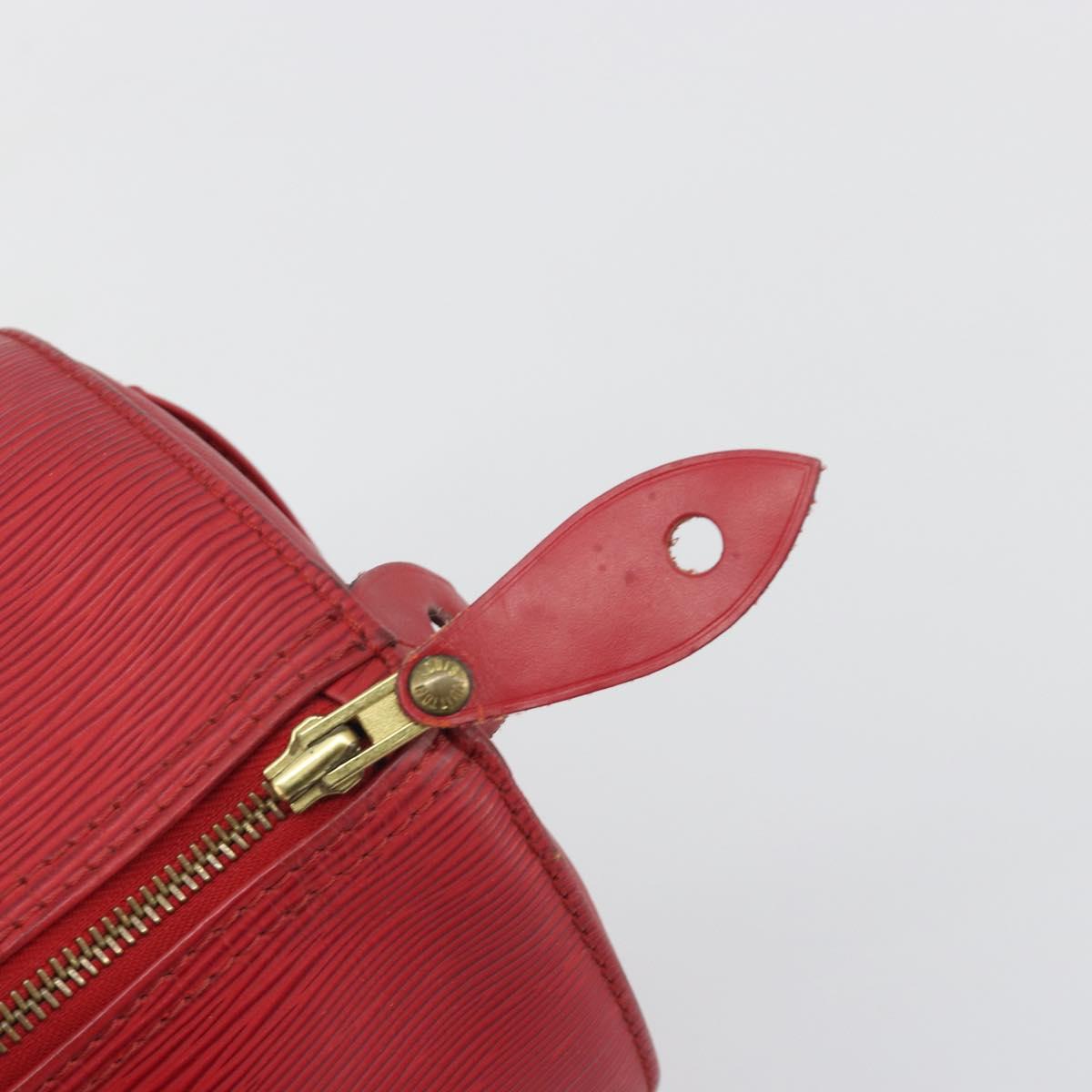 LOUIS VUITTON Epi Speedy 30 Hand Bag Castilian Red M43007 LV Auth 197497A