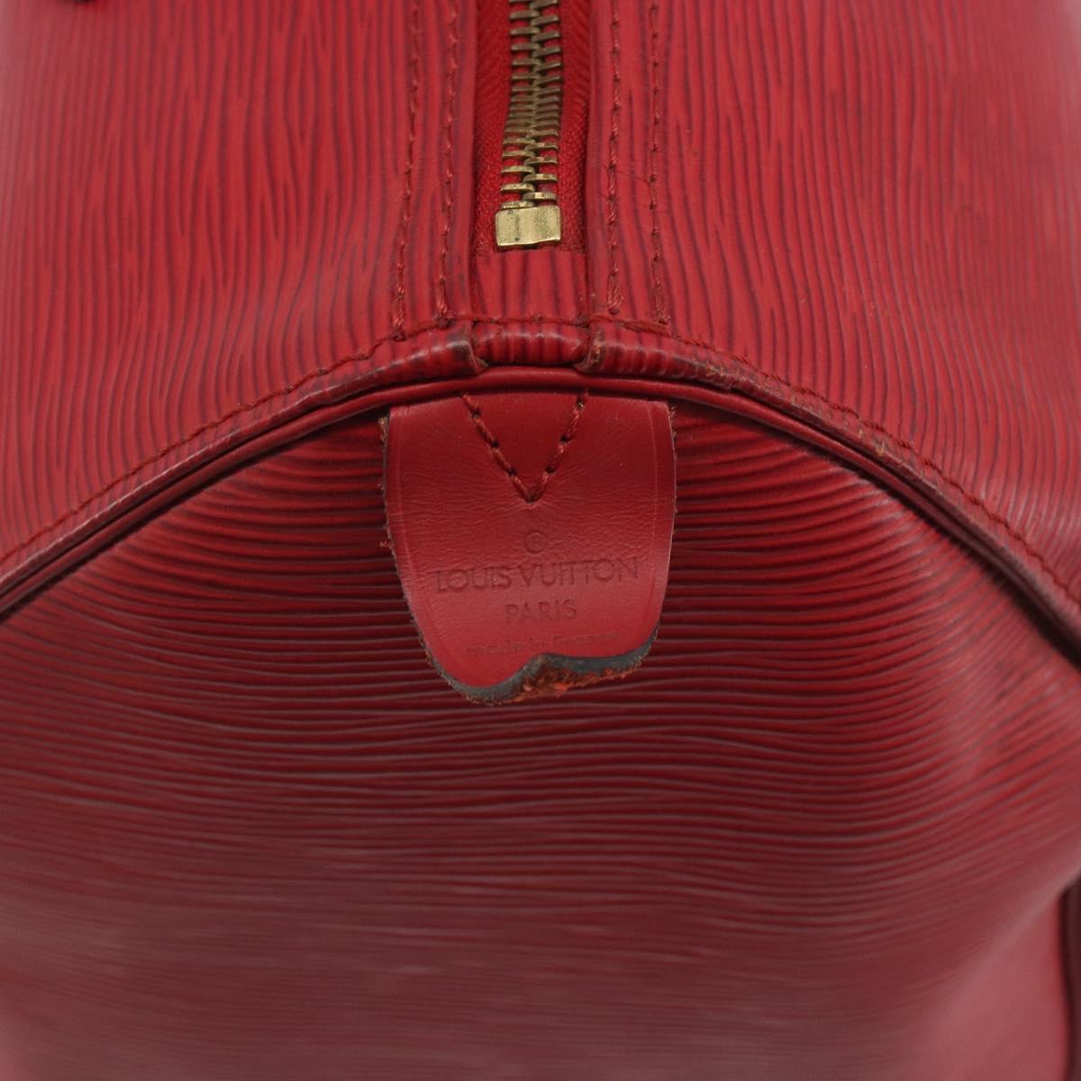 LOUIS VUITTON Epi Speedy 30 Hand Bag Castilian Red M43007 LV Auth 197497A
