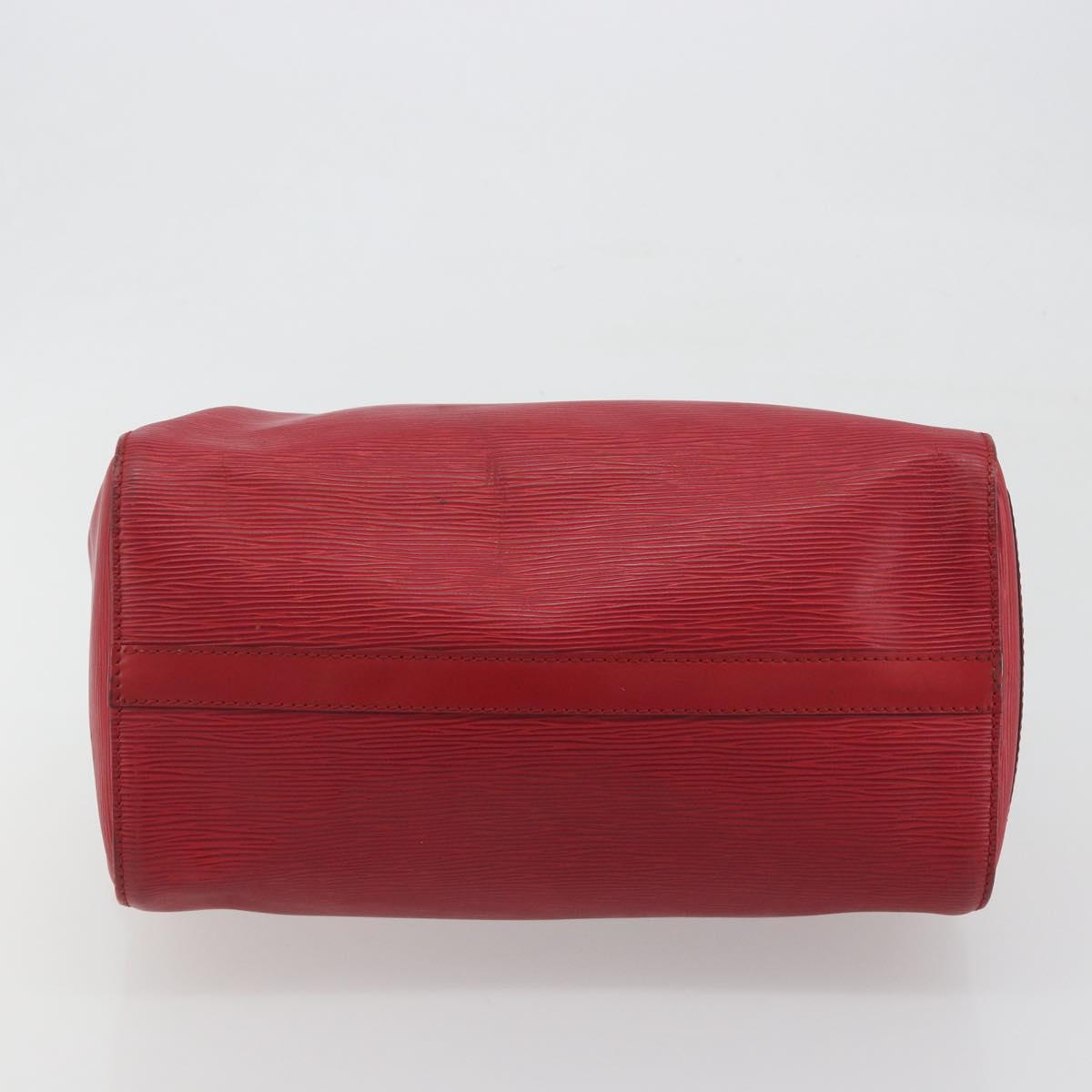LOUIS VUITTON Epi Speedy 30 Hand Bag Castilian Red M43007 LV Auth 197497A