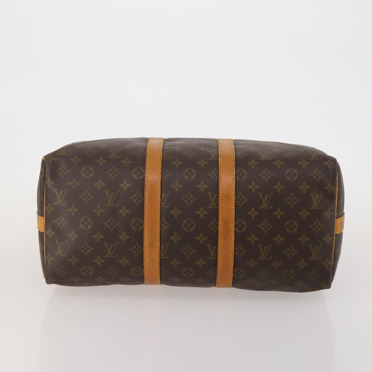 LOUIS VUITTON Monogram Keepall Bandouliere 45 Boston Bag M41418 LV Auth 197499