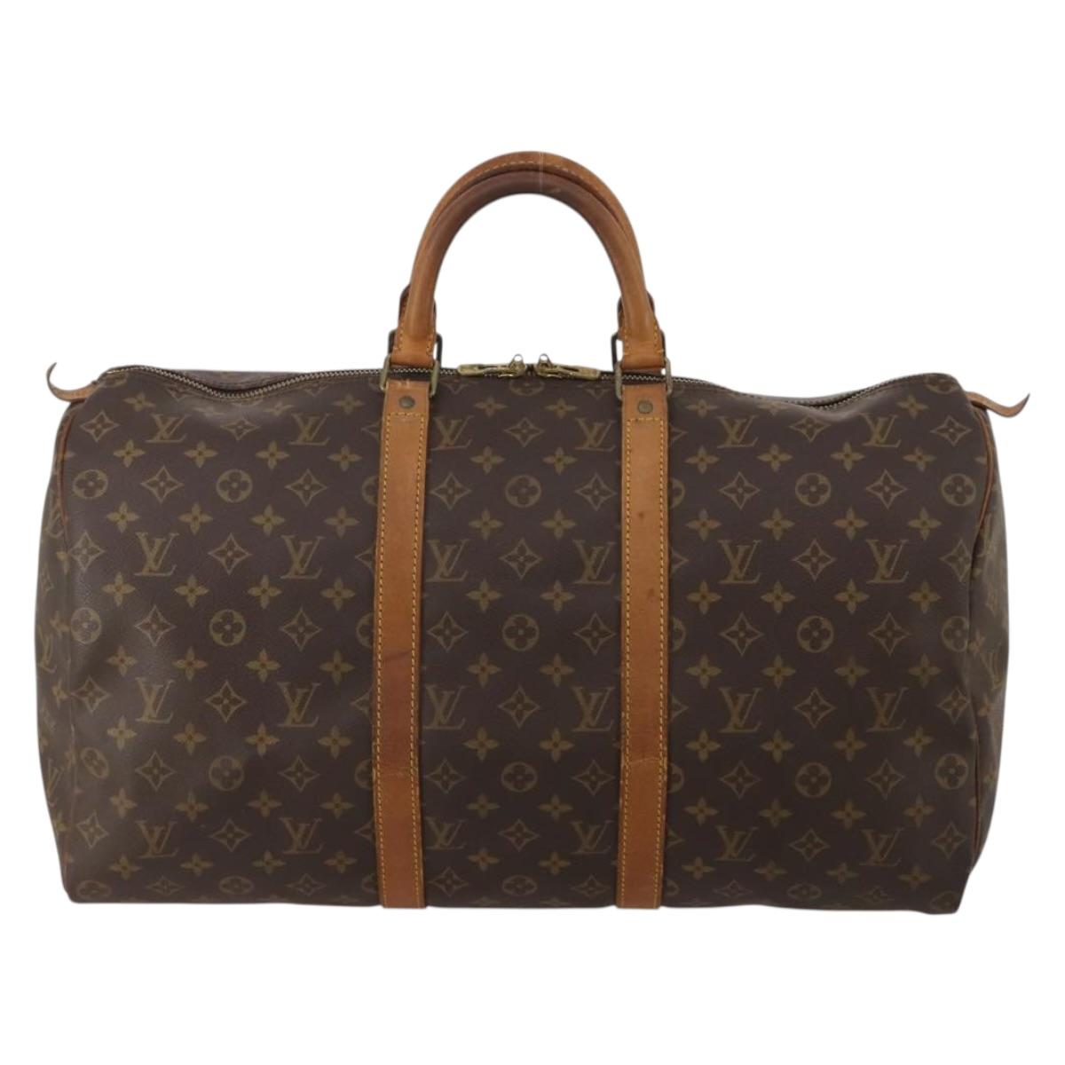 LOUIS VUITTON Monogram Keepall 45 Boston Bag M41428 LV Auth 197500