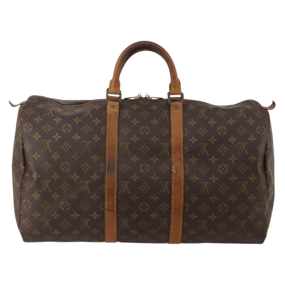 LOUIS VUITTON Monogram Keepall 45 Boston Bag M41428 LV Auth 197500