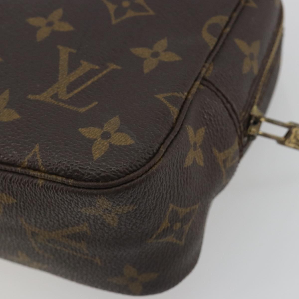 LOUIS VUITTON Monogram Trousse Toilette 28 Clutch Bag M47522 LV Auth 197503