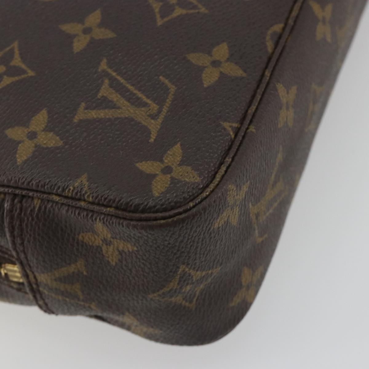 LOUIS VUITTON Monogram Trousse Toilette 28 Clutch Bag M47522 LV Auth 197503