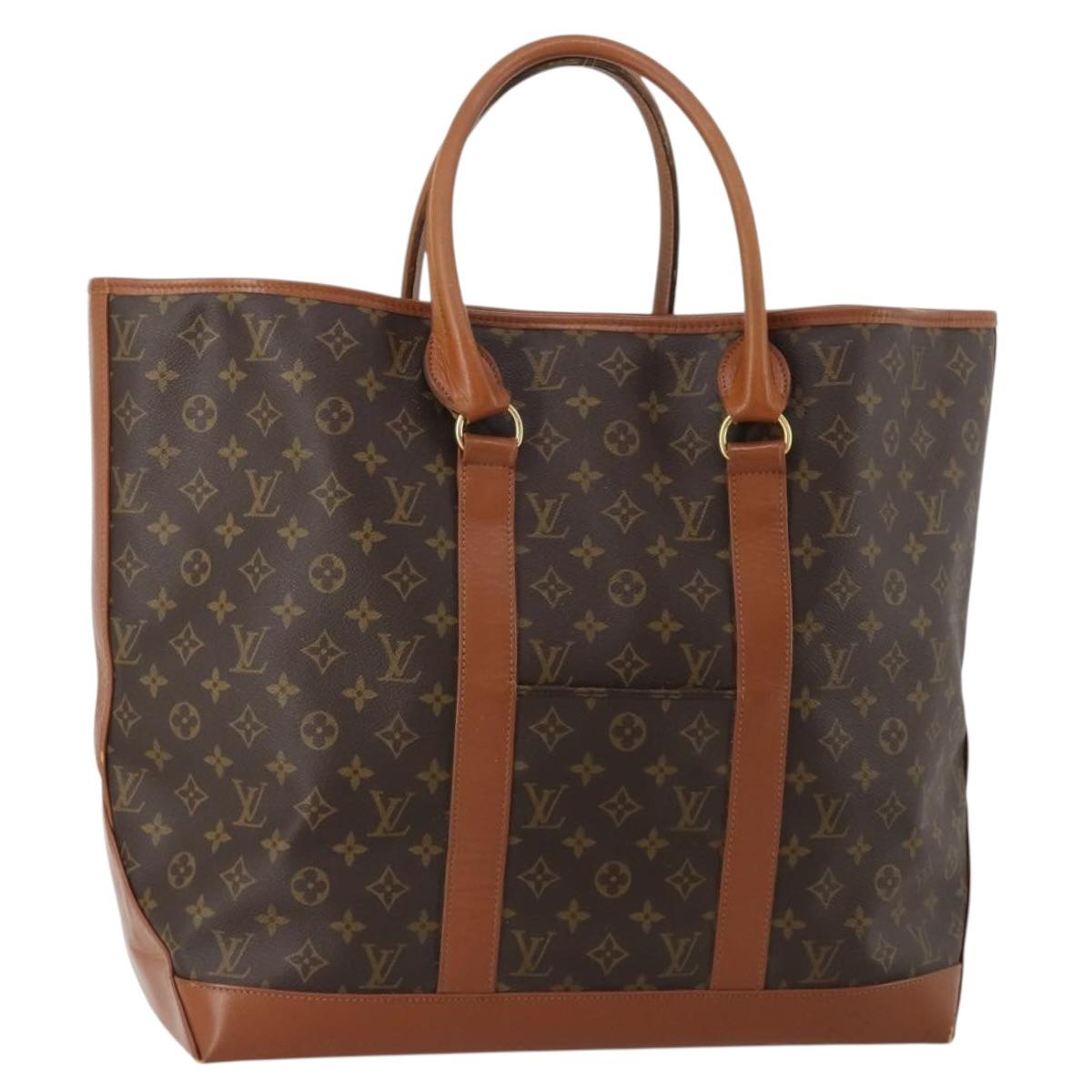 LOUIS VUITTON Monogram Sac Weekend GM Tote Bag M42420 LV Auth 197505