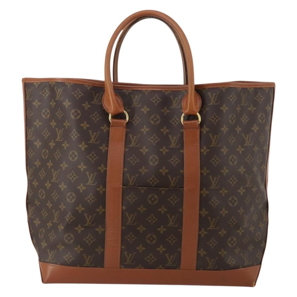 LOUIS VUITTON Monogram Sac Weekend GM Tote Bag M42420 LV Auth 197505