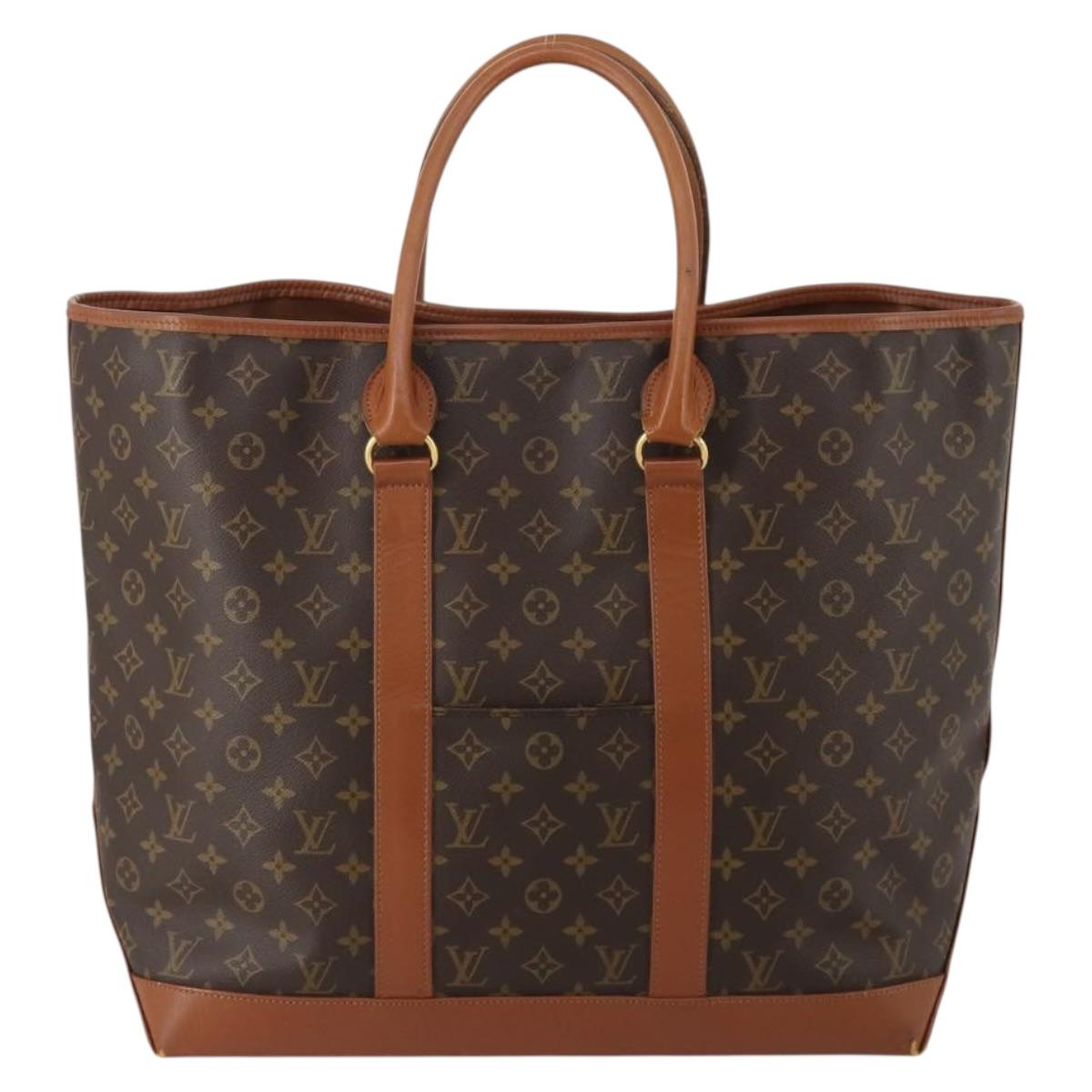 LOUIS VUITTON Monogram Sac Weekend GM Tote Bag M42420 LV Auth 197505