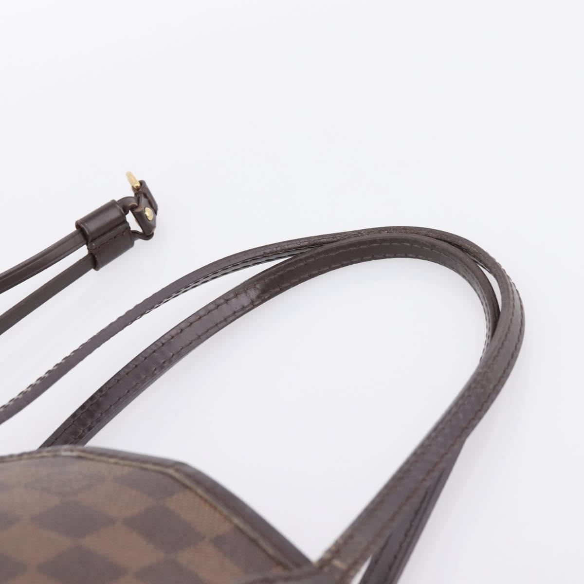 LOUIS VUITTON Damier Ebene Neverfull PM Tote Bag N51109 LV Auth 197506