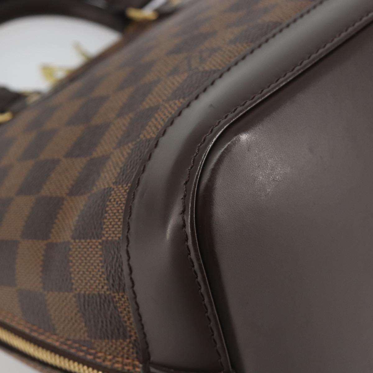 LOUIS VUITTON Damier Ebene Alma Hand Bag N51131 LV Auth 197507A