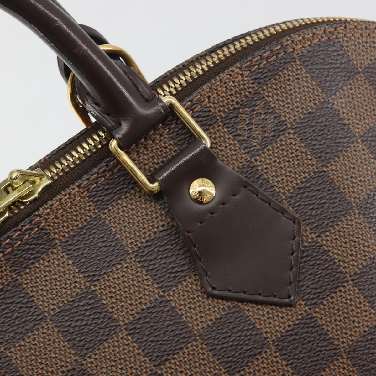 LOUIS VUITTON Damier Ebene Alma Hand Bag N51131 LV Auth 197507A