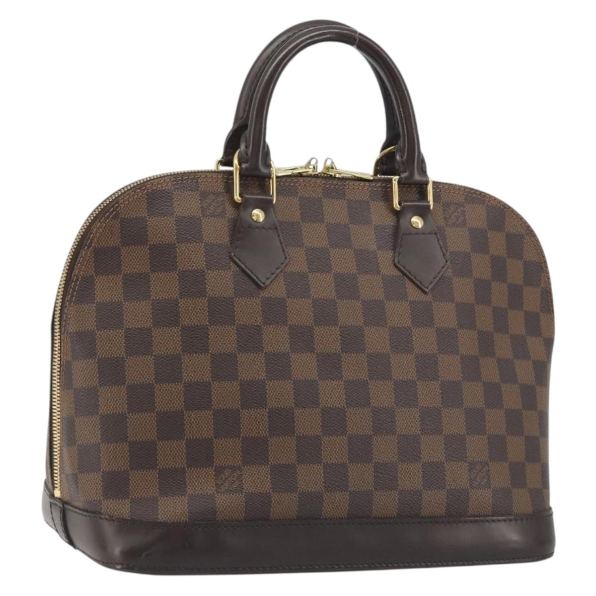 LOUIS VUITTON Damier Ebene Alma Hand Bag N51131 LV Auth 197507A