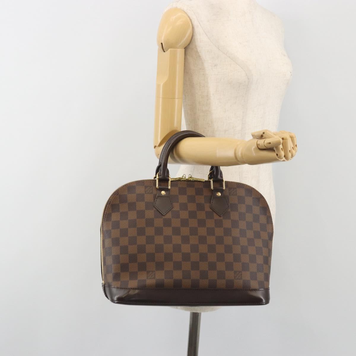 LOUIS VUITTON Damier Ebene Alma Hand Bag N51131 LV Auth 197507A