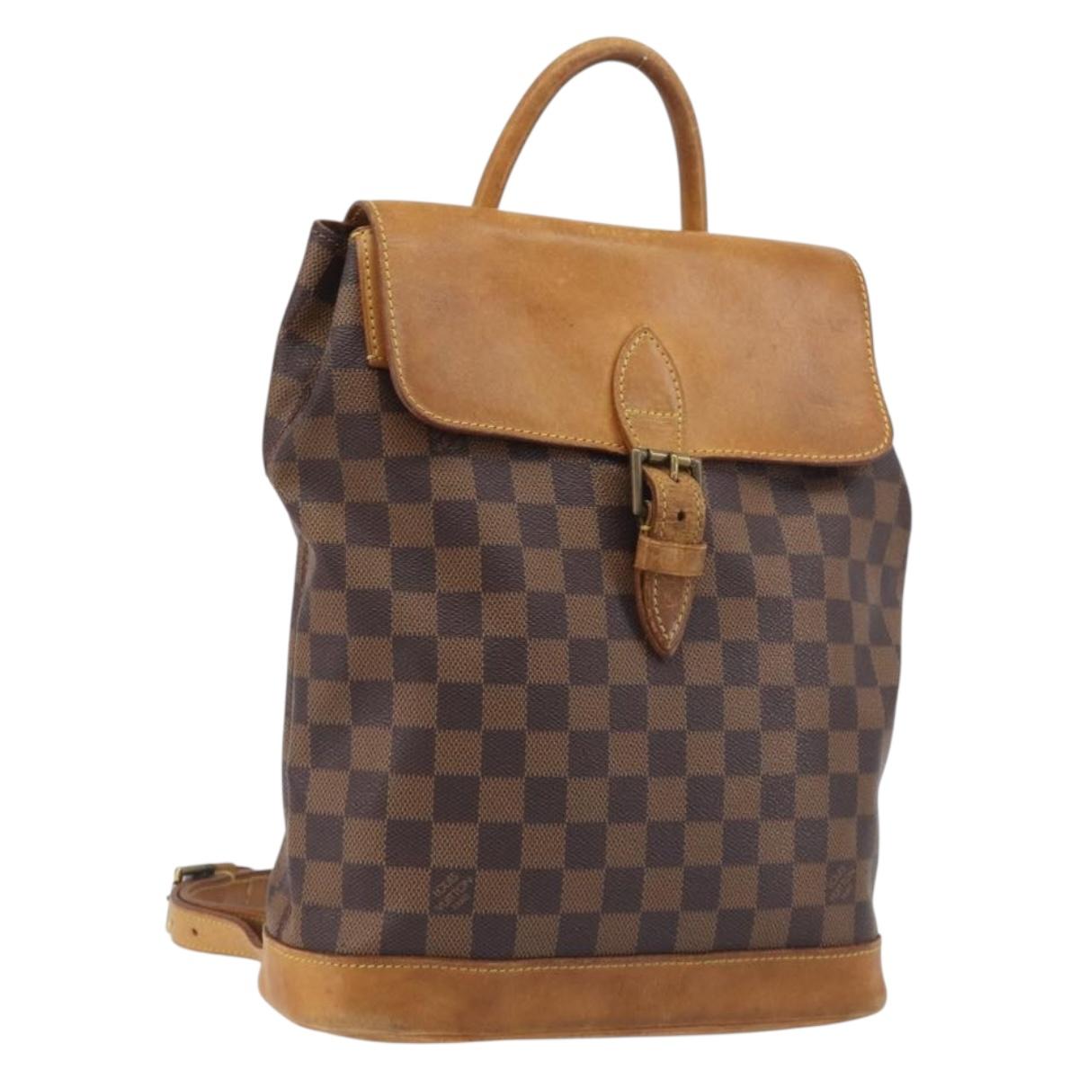 LOUIS VUITTON Damier Ebene Arlucan Backpack N99038 LV Auth 197509