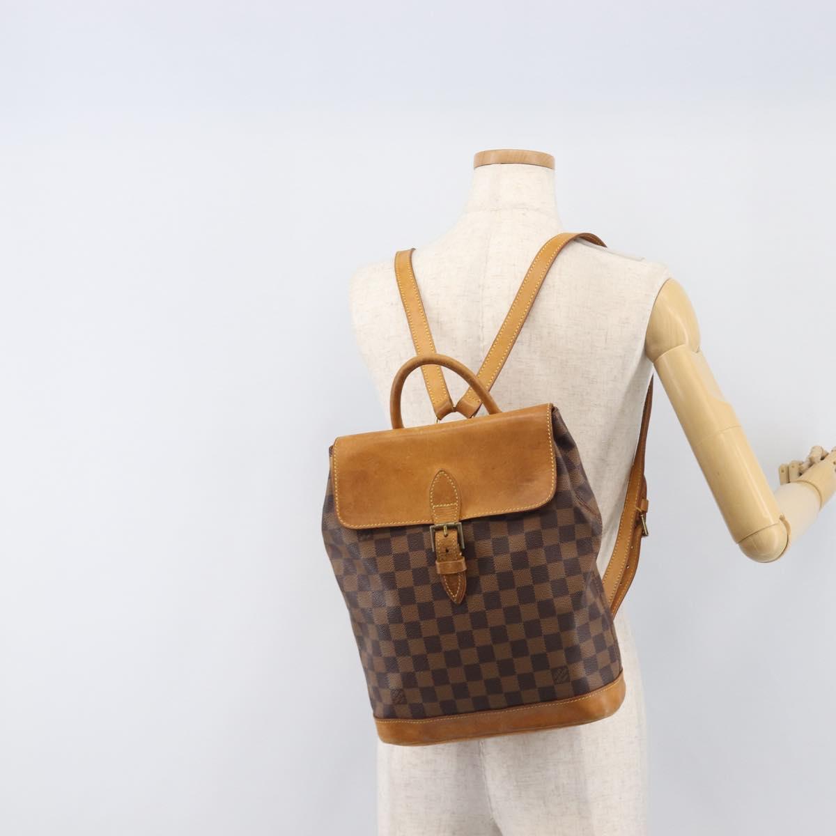 LOUIS VUITTON Damier Ebene Arlucan Backpack N99038 LV Auth 197509
