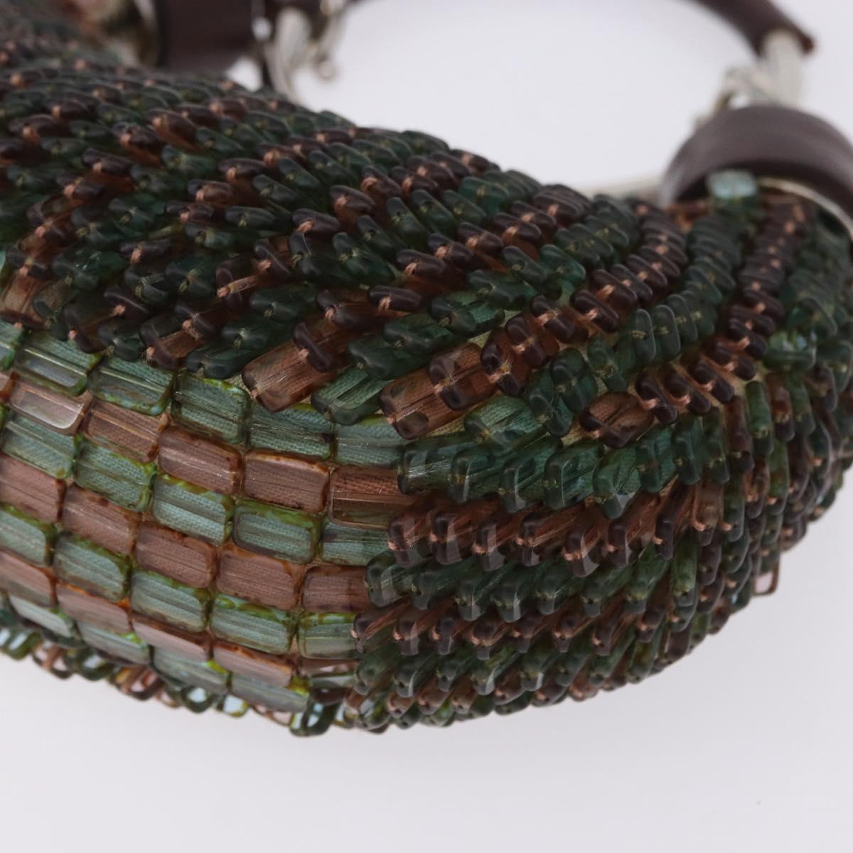 Chloe Bracelet Bag Phoebe Philo Era Beads Green Silver Auth 197517SM