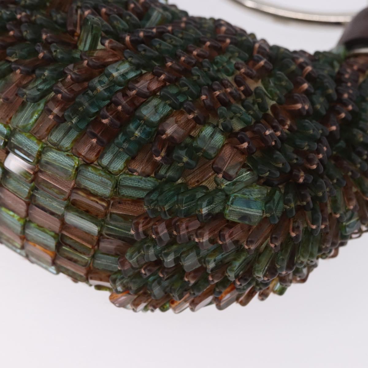 Chloe Bracelet Bag Phoebe Philo Era Beads Green Silver Auth 197517SM