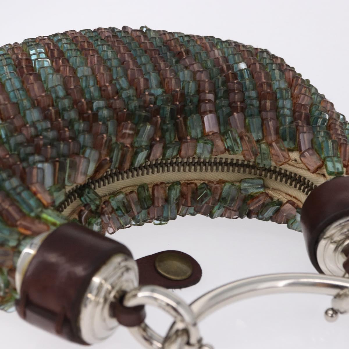 Chloe Bracelet Bag Phoebe Philo Era Beads Green Silver Auth 197517SM
