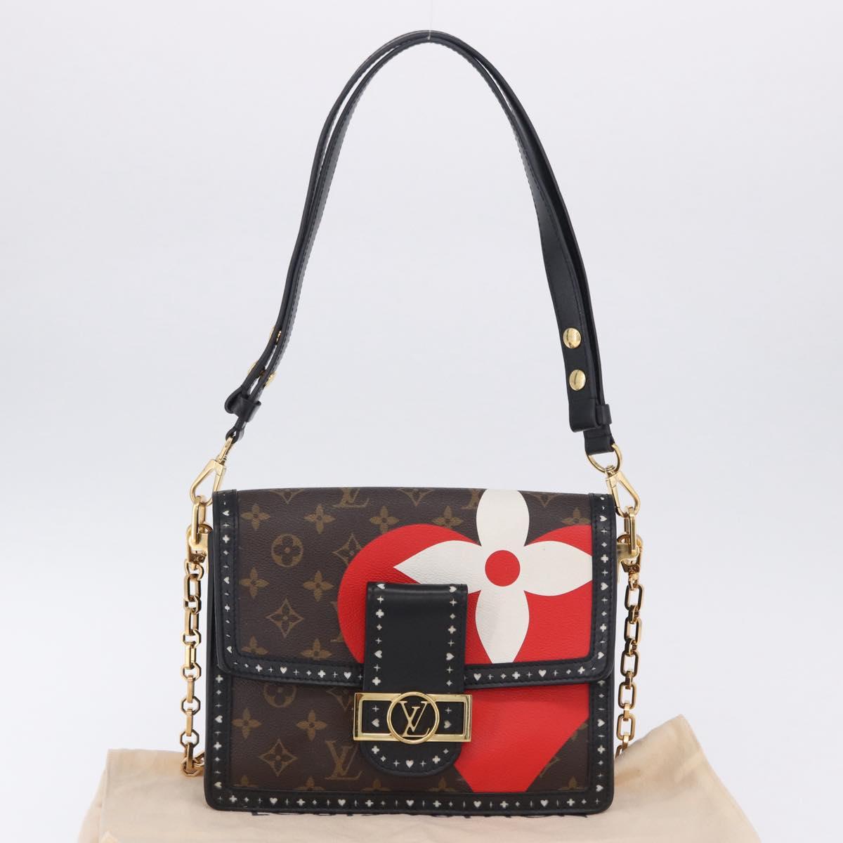 LOUIS VUITTON Monogram Game On Dauphine MM Shoulder Bag M57448 LV Auth 197519M